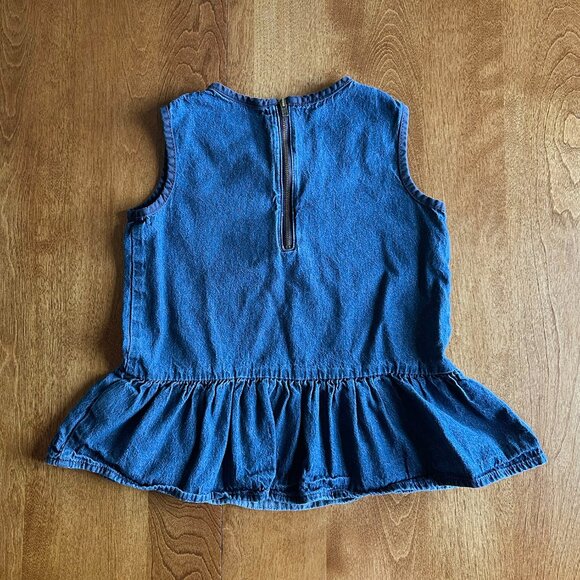 Hanna Andersson embroidered peplum top 130 - Picture 5 of 6